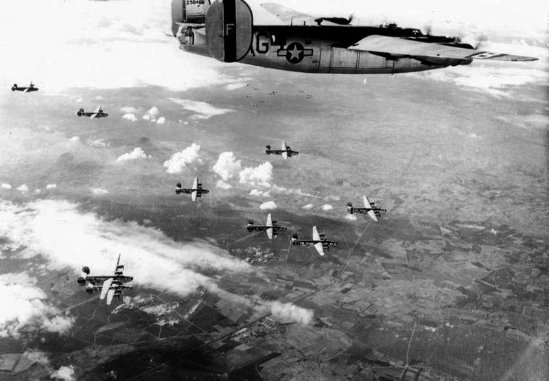 B-24 Bomber Formation