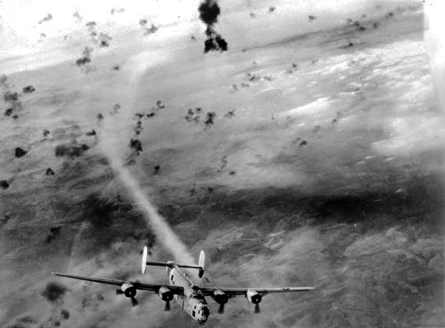 B-24 with Flak